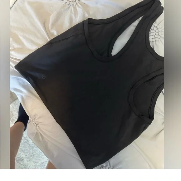 Black Lululemon Racerback Tank Top - Picture 3 of 3